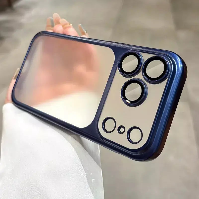 Mais recente laranja ultra fino fosco caso de telefone para iphone 17 pro max 17pro 17 com lente filme proteção à prova de choque duro pc capa