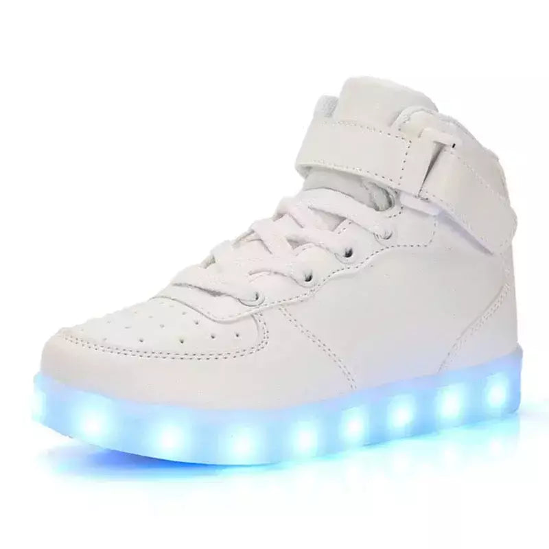 Tamanho 25-46 led sapatos com luzes brilhantes led chinelos para crianças & adulto feminino tenis para crianças meninos meninas sapatilhas luminosas