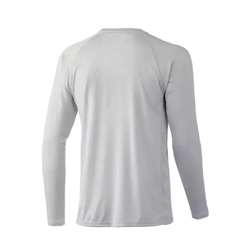 Proteção UV Manga Longa dos homens Pesca Camisas, Roupa ao ar livre, Verão Jersey, Upf 50 Roupas, Desempenho Respirável Camisas de Pesca