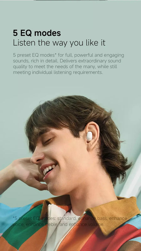 Estreia mundial xiaomi redmi buds 6 play 10mm driver dinâmico ai cancelamento de ruído para chamadas bluetooth 5.4 tws fones de ouvido