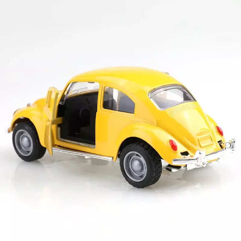 (Ensacado) 1:8 besouro clássico fofo, modelo de carro de liga, veículo simulado, carro de liga infantil, modelo de brinquedo de menino, enfeites de carro