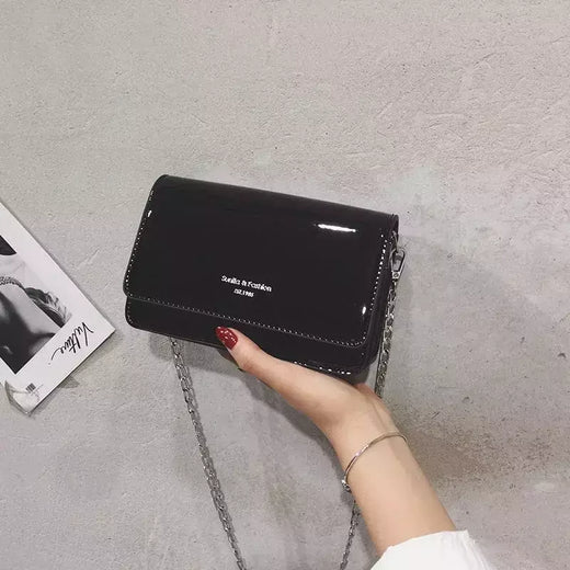 Bolsa de ombro quadrada para mulheres, bolsa crossbody de corrente, bolsa Y2K feminina, compras diárias, prata, nova moda, 2023