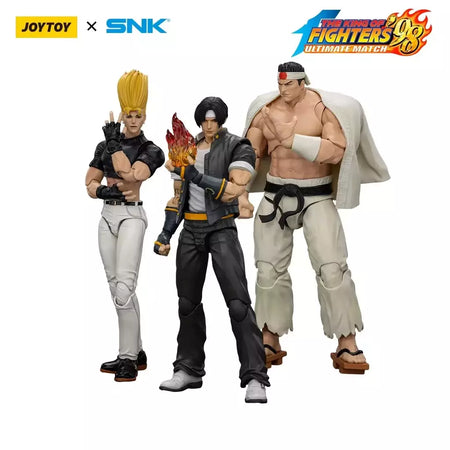 Joyotoy original rei dos lutadores 98um figura de ação kof 98um ikari guerreiros equipe herói 1/18 jogo estatueta modelo brinquedos personalizados