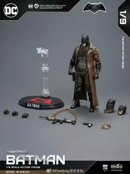 Novo original fondjoy bruce wayne batman figura tático batuit batman liga da justiça figuras detetive quadrinhos 1/9 pvc brinquedo do miúdo