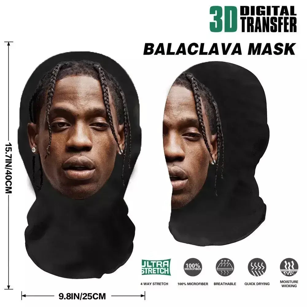 Cosplay 3d impresso kanye máscara estiramento malha máscara facial completa das mulheres dos homens role play cocar halloween moda balaclava cocar
