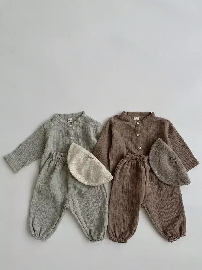 Calças de bebê de algodão orgânico recém-nascidos outono primavera verão inverno bonito impressão macia musselina roupas calças pantalons capris