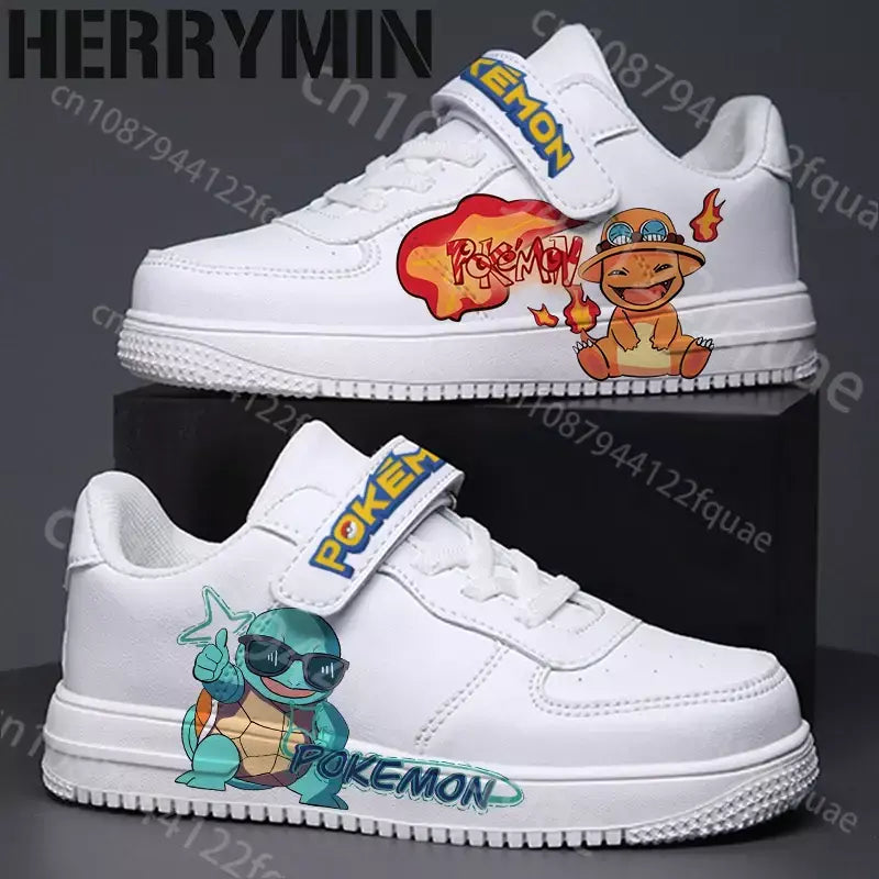 Pokemons crianças pikachu charmander tênis meninas meninos sapatos casuais criança correndo moda esportes 7 e 18 anos de idade sapatos presente