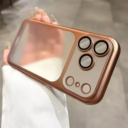 Mais recente laranja ultra fino fosco caso de telefone para iphone 17 pro max 17pro 17 com lente filme proteção à prova de choque duro pc capa