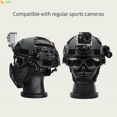 Capacete militar crianças adultos cs guerra jogos cosplay esportes ao ar livre abs engrossado camuflagem capacete do exército cabeça equipamentos de proteção