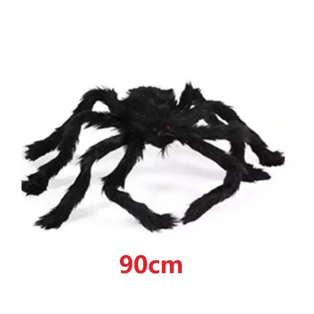 Halloween preto assustador aranha gigante enorme teia de aranha decoração de halloween para casa barra casa assombrada adereços férias decoração ao ar livre