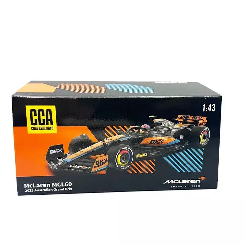 1:43 MCL60 2023 4 # Lando Norris P2 British GP Mclaren F1 #81 Oscar Piastri Diecast coleção de modelos de liga de amor clássico Hobby