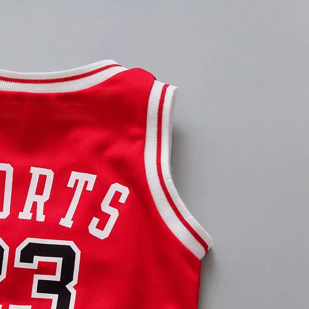 Conjunto de roupas infantis de verão, roupas esportivas de basquete, tops sem mangas + shorts, 2 peças/terno, meninos e meninas