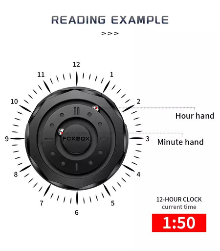 Foxbox criativo rolagem ponteiro força magnética relógios de pulso quartzo masculino esportes ao ar livre relógio à prova dwaterproof água masculino relogio masculino