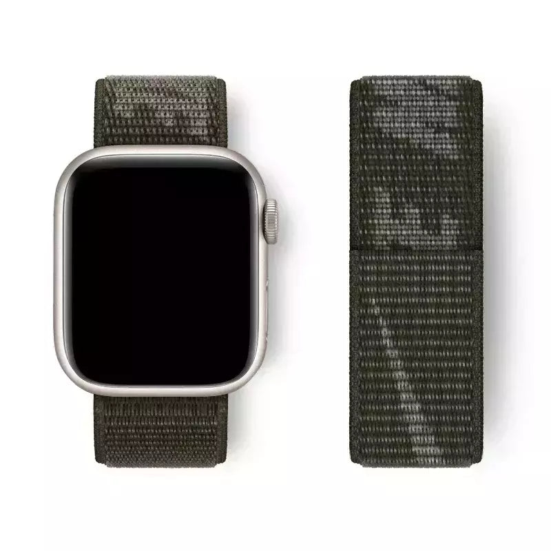 Pulseira Esportiva de Nylon para Apple Watch, Pulseira Nike, Pulseira Loop, iWatch 9, 8, 7, 6, 5, se2, Ultra 2, 45mm, 44mm, 41mm, 42 milímetros, 38 milímetros, 49 milímetros