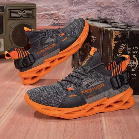 Venda quente moda roxo tênis casuais das mulheres dos homens lâmina tênis de corrida tamanho grande 48 luz respirável sapatos esportivos masculino malha tênis