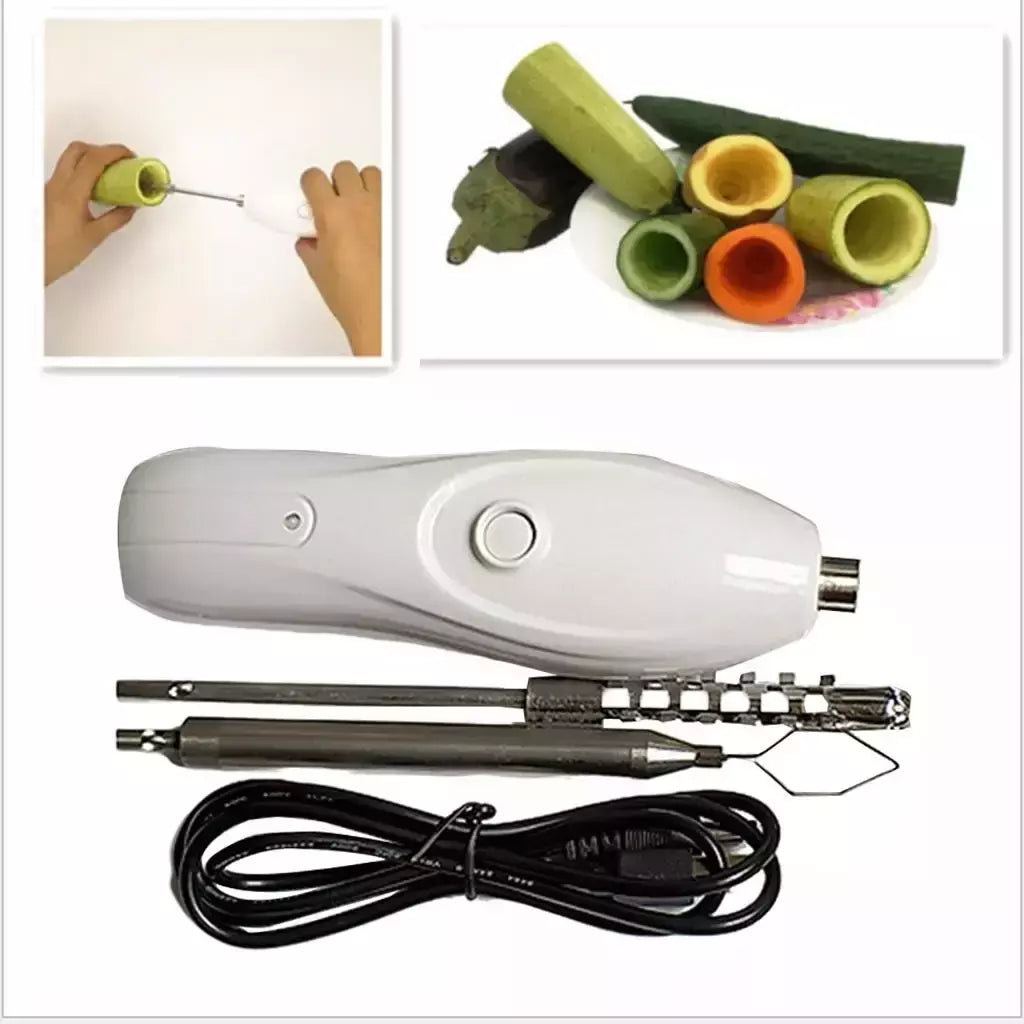 Corer vegetal elétrico, remoção portátil ferramenta, aço inoxidável