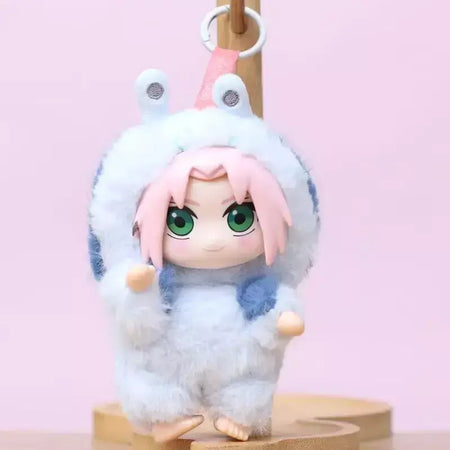 Naruto besta de cauda série brinquedos de pelúcia bonito sasuke sakura bonecas de vinil kawaii gaara hinata kakashi saco chaveiros para presente aniversário