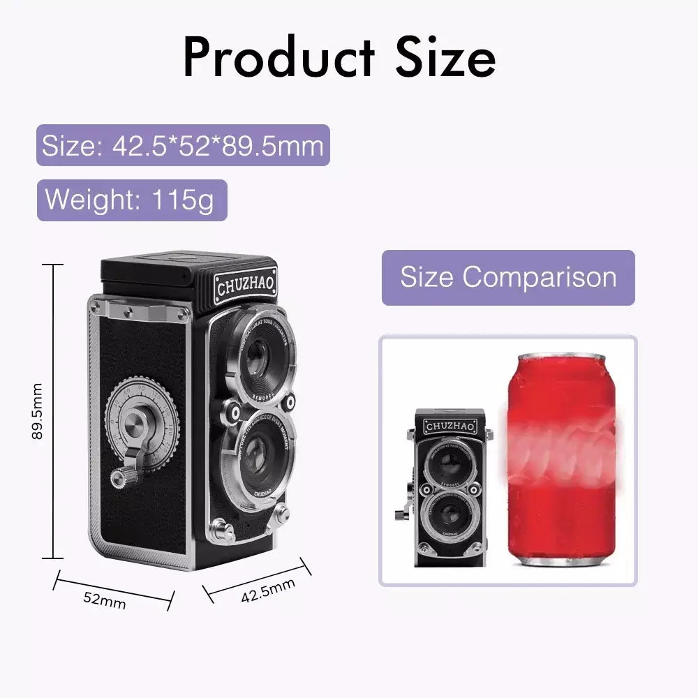 CHUZHAO Mini Câmera Digital Retro 1080p Vídeo 12MP Fotos Tela de 1,54 polegadas Compacto Vintage Portátil Presente para Aniversário