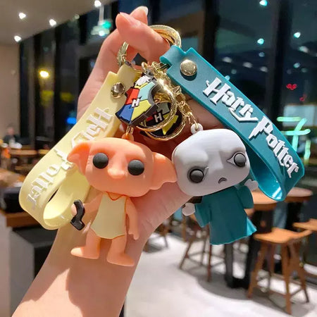 Harried potter chaveiros hermione ron voldemort boneca chaveiro filme periféricos bonito chaves do carro chaveiro brinquedos para casais crianças