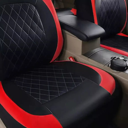 Capa de assento de carro de couro PU para todas as estações, protetor de assento totalmente cercado, à prova d'água, ajuste universal, sedan, suv, captador, assento de caminhão