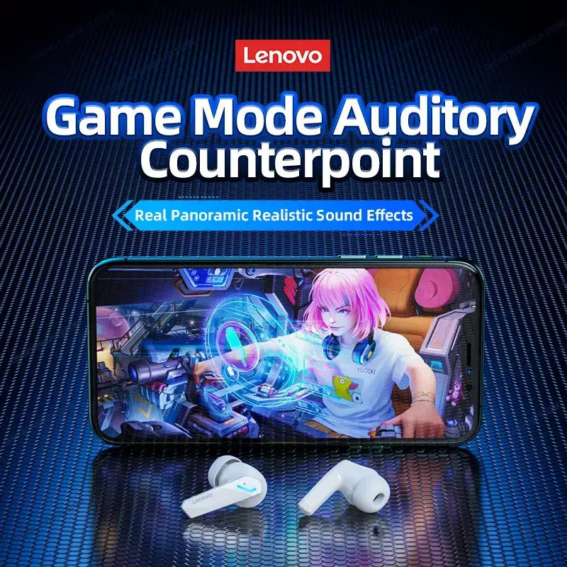 Escolha lenovo gm2 pro 5.3 fone de ouvido bluetooth sem fio fones baixa latência chamada hd modo duplo gaming headset com microfone