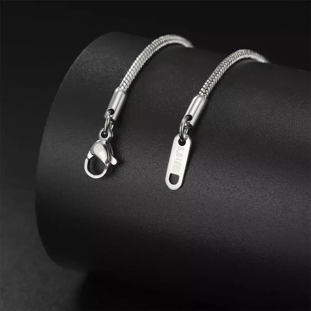My Shape Rodada Cobra Cadeia Colar para Mulheres Homens Aço Inoxidável Link Cadeia 0.9mm 1.2mm 2mm Cadeia Gargantilha Moda Jóias Presentes