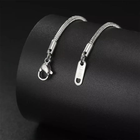 My Shape Rodada Cobra Cadeia Colar para Mulheres Homens Aço Inoxidável Link Cadeia 0.9mm 1.2mm 2mm Cadeia Gargantilha Moda Jóias Presentes