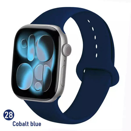 Pulseiras de silicone para apple watch pulseira 44mm 45mm 40 41mm 42-46mm pulseiras esportivas iwatch série 10 11 9 8 7 6 5 4 se ultra 3/2 49mm