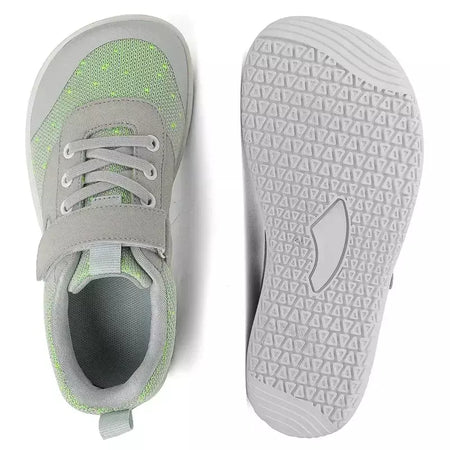 Novos meninos meninas tênis crianças largas sapatos descalços naturalmente spracam sapatos da criança pequena grande criança