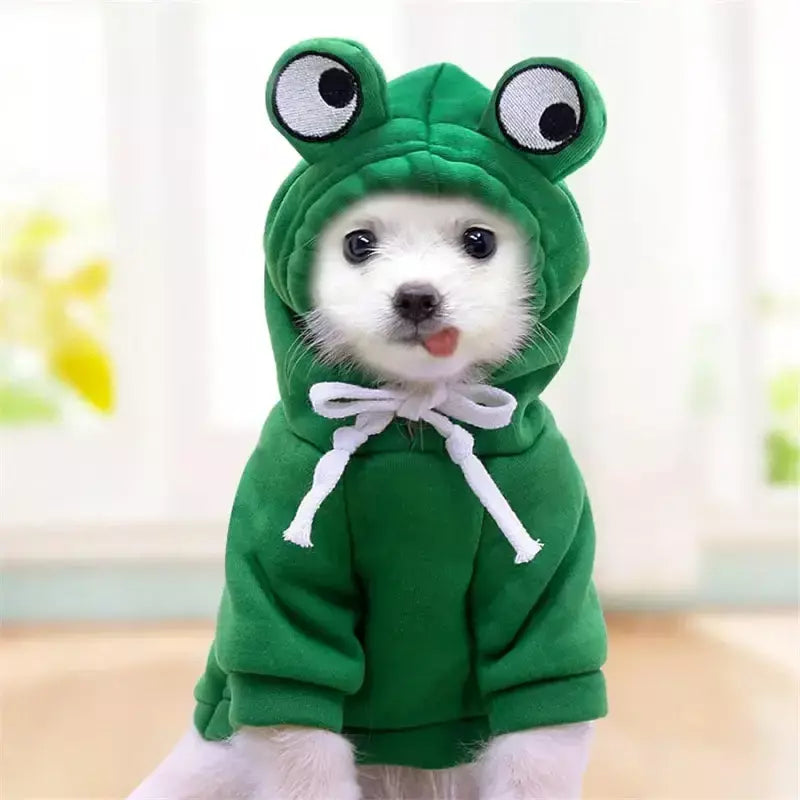 Animal de estimação com capuz roupas para cães bulldog frances aparelhos para pequeno cão traje casaco jaquetas vestuário inverno ropa para perros acessórios