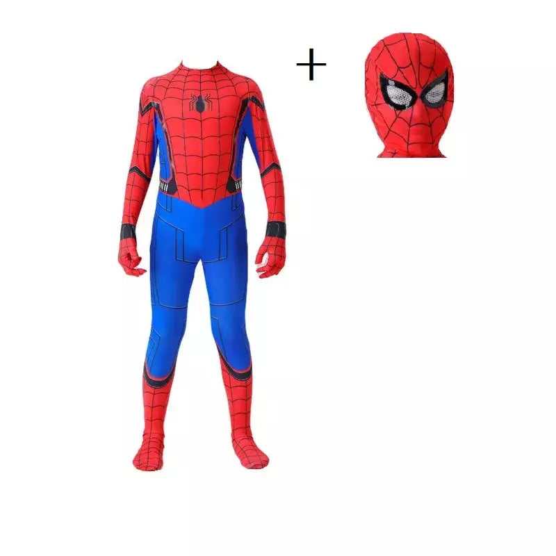 Novo filme de super-heróis cosplay spiderman traje de halloween bodysuit traje para aldult unissex tamanhos 100-190