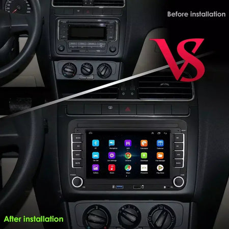2din rádio do carro android para volkswagen golf 5 6 polo passat b6 b7 cc skoda jetta universal multimídia carplay wifi navegação gps