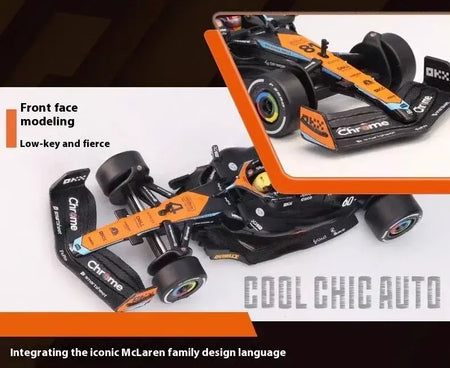 1:43 MCL60 2023 4 # Lando Norris P2 British GP Mclaren F1 #81 Oscar Piastri Diecast coleção de modelos de liga de amor clássico Hobby