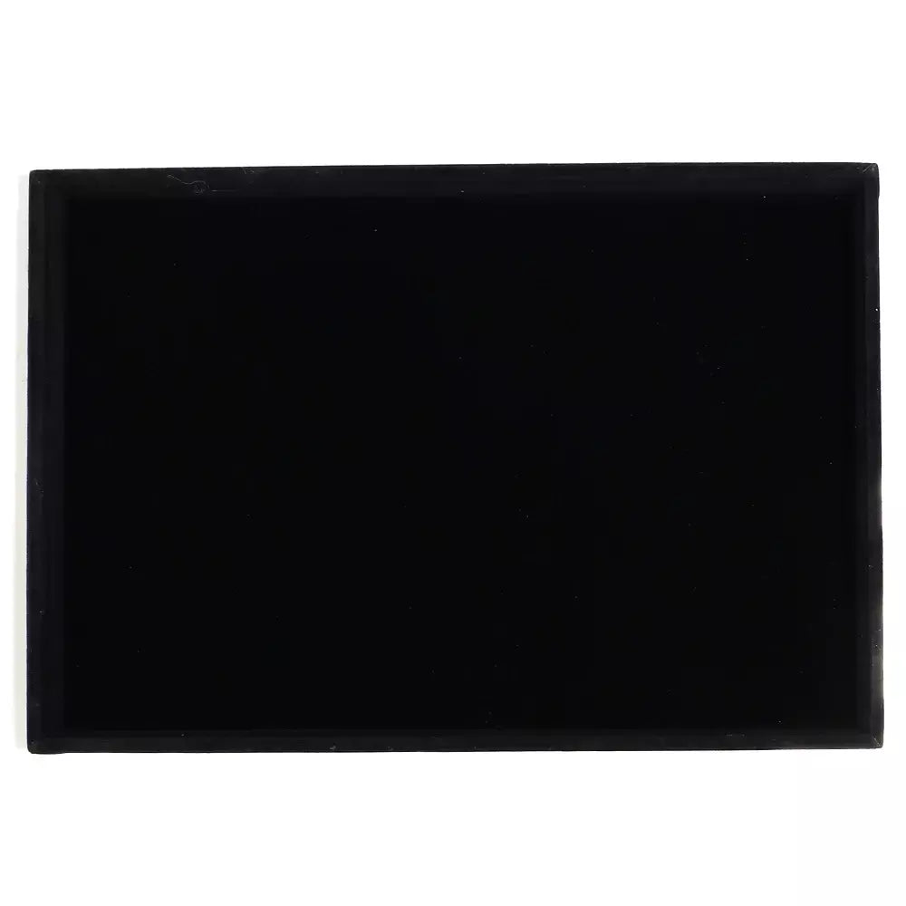 1 pc veludo bandeja de exibição de jóias anel brinco bandeja de armazenamento caixa de exibição de jóias colares pulseiras caixa de organização placa de armazenamento