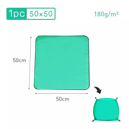 Tapete de plantio dobrável à prova d'água, tapete de jardim para vaso de flores, transplante, mistura de solo, ferramenta de poda de plantas