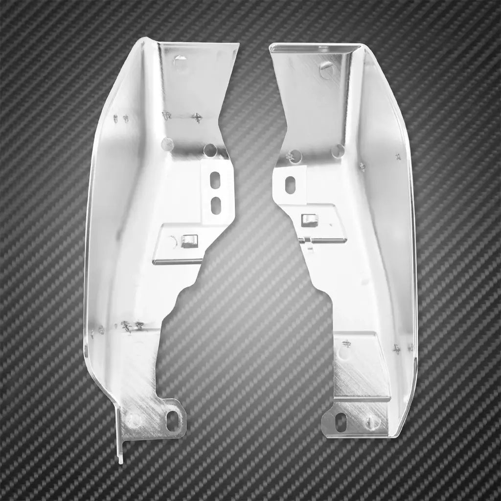 Motocicleta mid-frame defletor de ar escudo térmico guarnição capa para harley touring electra street glide road king fltrx 2001-23 24-up