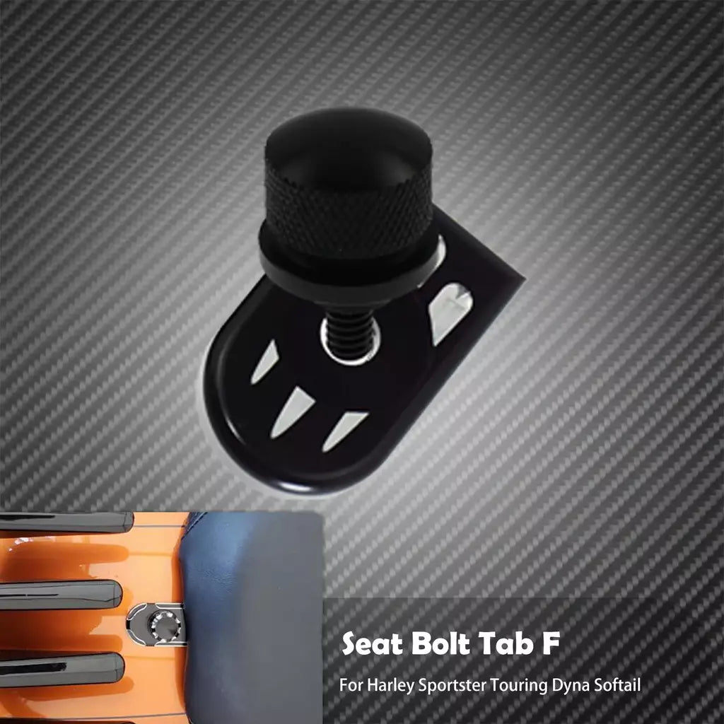 Universal motocicleta traseiro fender assento parafuso porca guia kit de montagem botão capa para harley dyna sportster xl touring flhr softail