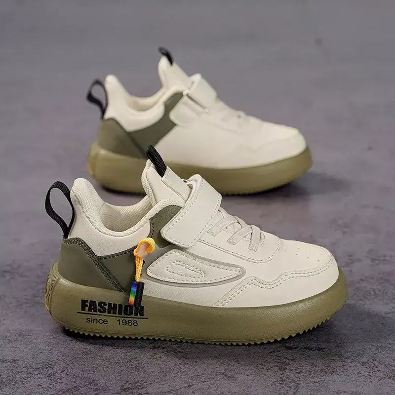 Meninos tenis tênis crianças sapatos moda de luxo couro crianças casual tênis plataforma sapatos esportivos para menino 4 a 12 anos