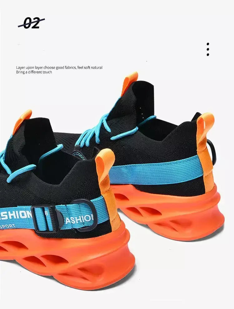 Venda quente moda roxo tênis casuais das mulheres dos homens lâmina tênis de corrida tamanho grande 48 luz respirável sapatos esportivos masculino malha tênis