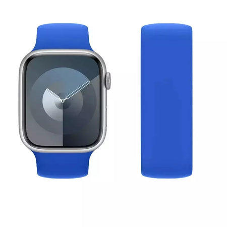 Silicone Solo Loop Band para Apple Watch, Belt Bracelet Strap, iWatch Series 9, 8, 7, 6, SE, Ultra 2, 40mm, 44mm, 45mm, 41mm, 49 milímetros, 38 milímetros, 42 milímetros