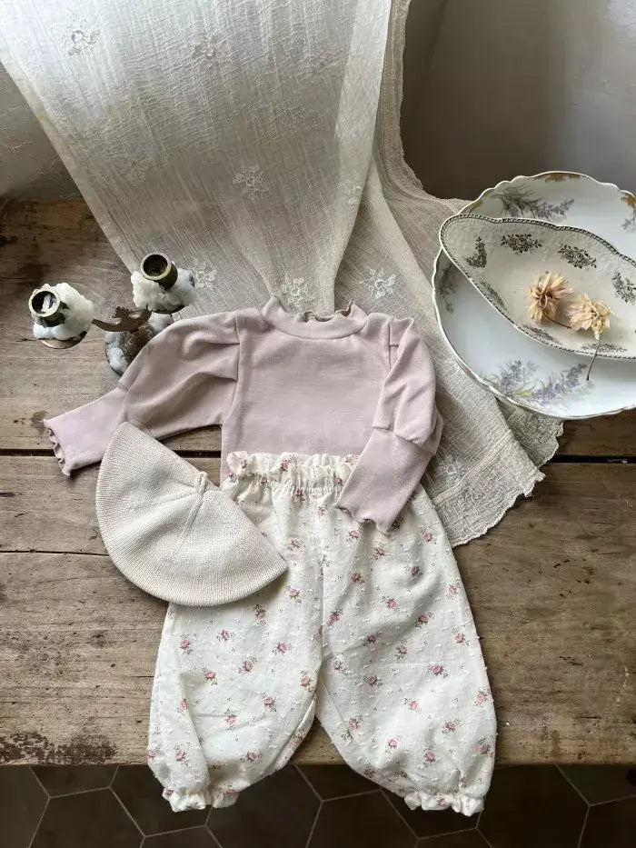 Calças de bebê de algodão orgânico recém-nascidos outono primavera verão inverno bonito impressão macia musselina roupas calças pantalons capris