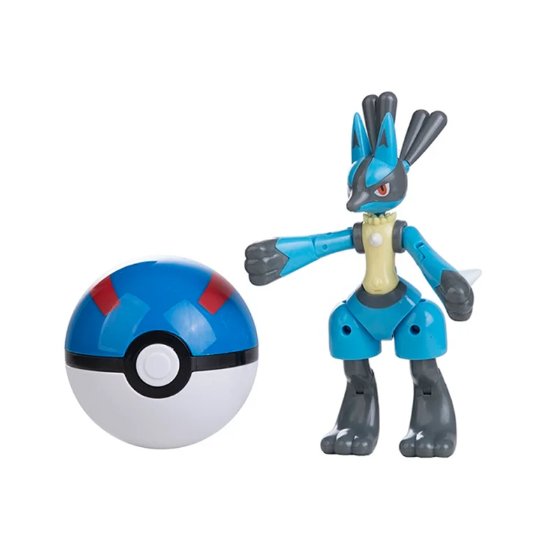 Sobre pokemon anime figura charizard pikachu gyados bolso monstro figura pokeball ação deformação brinquedo modelo crianças presente