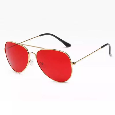 Óculos de sol clássicos Retro Pilot Ocean para homens e mulheres, metal unissex, vermelho, amarelo, 3025, óculos de direção, verão, 2024