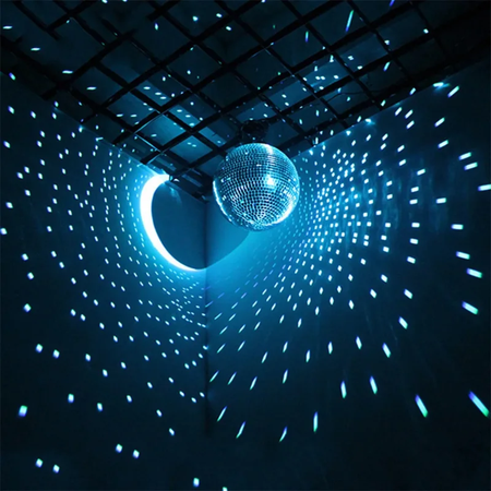 Bola de espelho de discoteca para festa, bola brilhante, luz de palco, bola de vidro rotativa, retrô, reflexiva, ktv, dj, luzes, decoração de natal para casa 2024