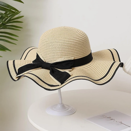 Chapéu de palha praia verão feminino, rosto fresco cobrindo, chapéu de sol versátil de viagem, sombrinha