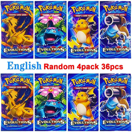 Novo 36/40 pçs caixa pokemon cartão escarlate & violeta evoluções prismáticas inglês impulsionador batalha carte negociação cartões de coleção presentes