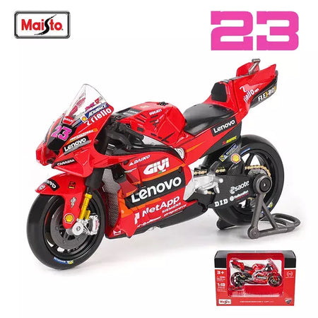 Maisto 1:18 NOVA Equipe Ducati Lenovo 2023 # 1 Bagnaia Champion Moto GP Racing fundição liga modelo de motocicleta coleção presente brinquedo