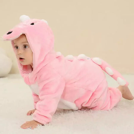 Macacão Dinossauro Vermelho para Bebê Recém-nascido, Criança Cosplay Roupas, Pijama Kigurumi, Bonito Animal Romper, Unicórnio Onesies, Meninos e Meninas