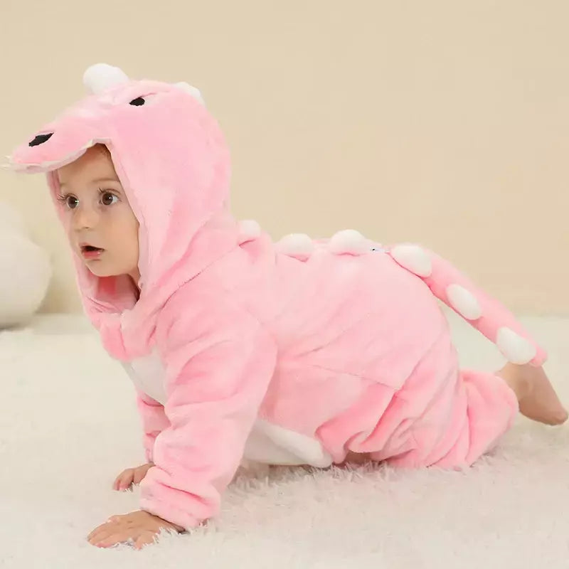 Macacão Dinossauro Vermelho para Bebê Recém-nascido, Criança Cosplay Roupas, Pijama Kigurumi, Bonito Animal Romper, Unicórnio Onesies, Meninos e Meninas