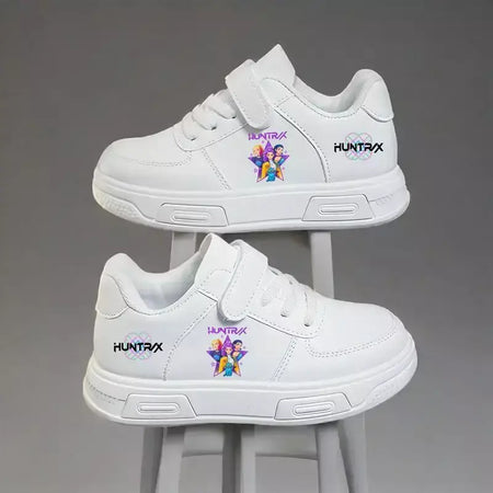2025 kpop demon hunters crianças sapatos casuais outono dos desenhos animados crianças tênis para meninas bonito da criança estudante tênis de corrida presente